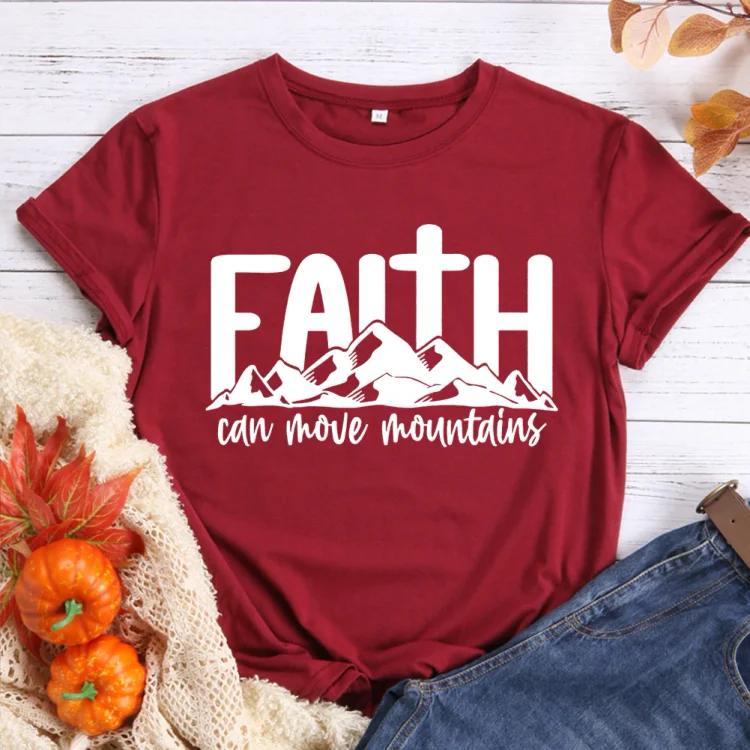 PSL-Faith can move mountain T-Shirt Tee -00825