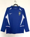2002 Retro Long Sleeve Brazil Away Soccer Jersey Shirt 1:1 Thai Quality love fball