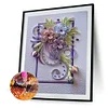 30 * 40CM - speziell geformte Diamant-Malerei - Blume
