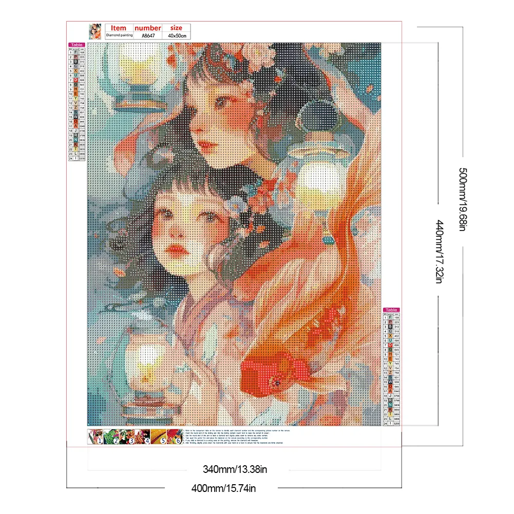 Full Round Diamond Painting 40*50cm - Girl