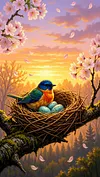 Luxury AB Velvet Diamond Painting Kit - Bird