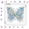 Blue Butterfly DIY Partial Drill Diamond Painting Kit for Adults 30x30cm