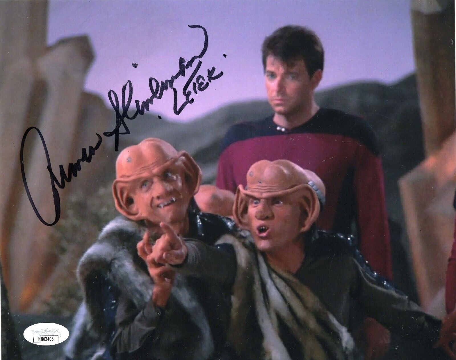 Armin Shimerman Signed Star Trek Quark Deep Space 8x10 Photo Poster painting w/JSA COA NN63406