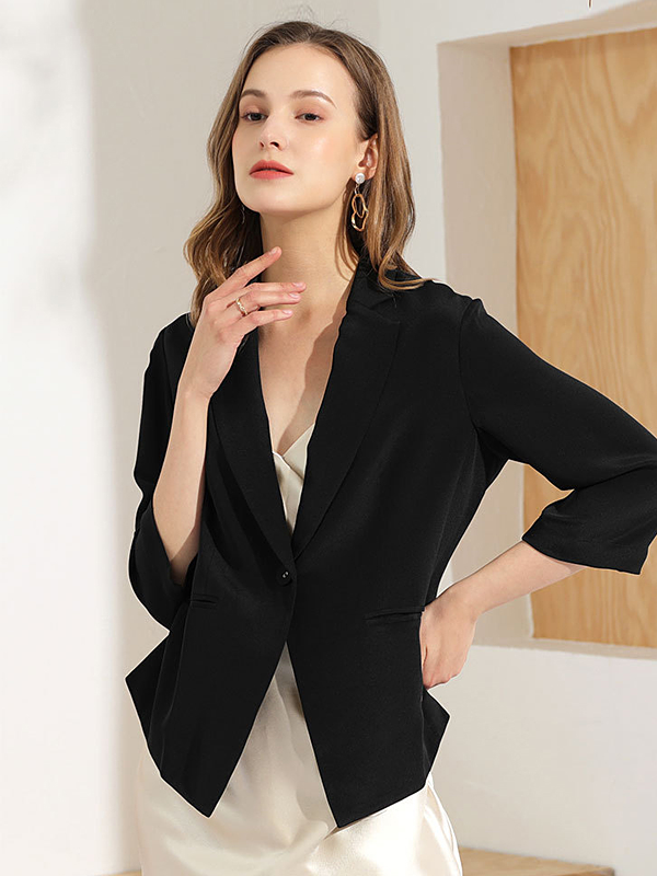 30 MOMME Veste en soie classique épaisse -Soieplus
