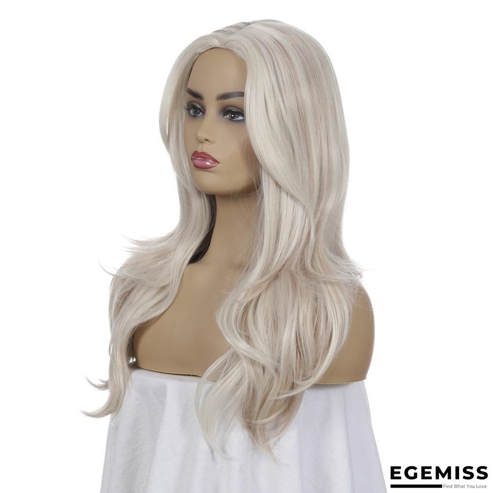 Fashion Lady's Long Curly Hair with Chemical Fiber Headgear | EGEMISS