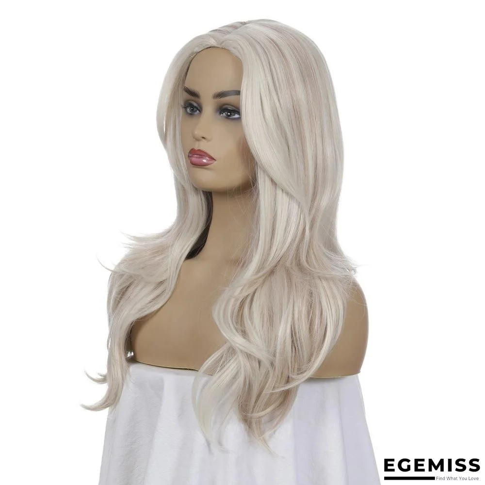 Fashion Lady's Long Curly Hair with Chemical Fiber Headgear | EGEMISS