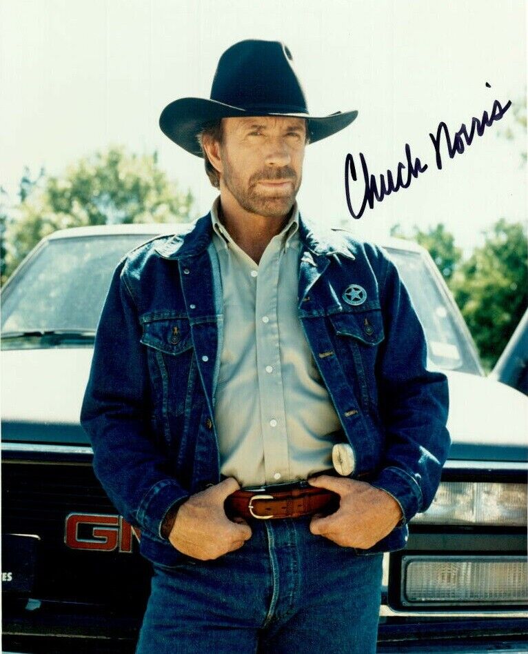 Chuck Norris Signed Autographed 8x10 Photo Poster painting ( Walker Texas Ranger ) REPRINT