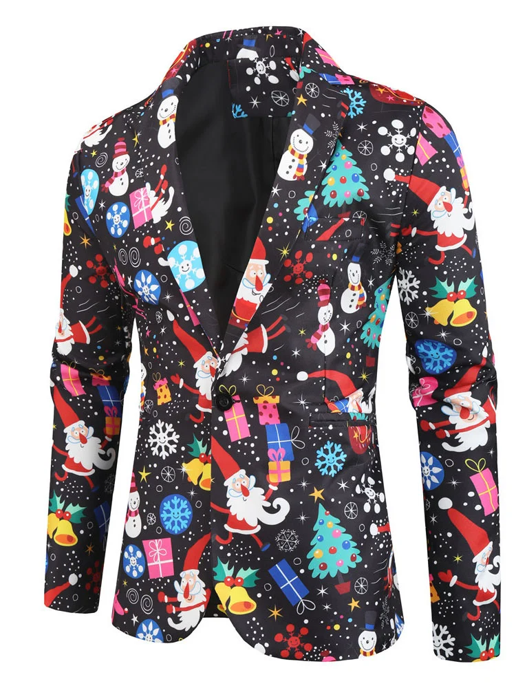 Men's Fun Printed Men's Blazer