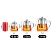 PARACITY Glass Teapot 44oz Borosilicate Clear Tea Kettle with Removable Stainless Steel Infuser