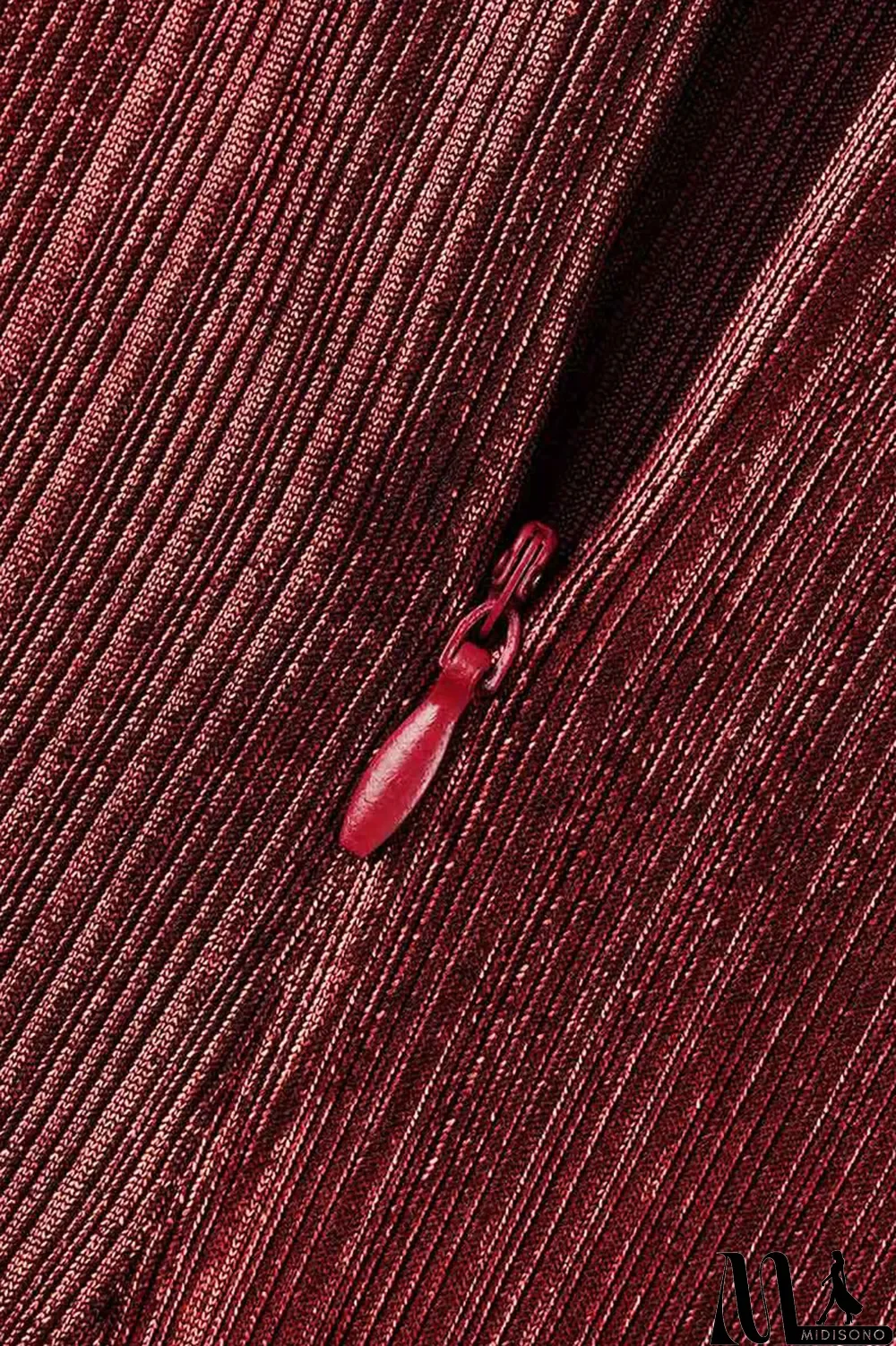 MidiSono - Red Sexy Solid Patchwork Square Collar One Step Skirt Dresses