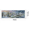 Seaside Christmas Town-14CT Stamped Cross Stitch Egyptian Cotton 117*46cm/46.06*18.11in(Big Size) tapestrymarket