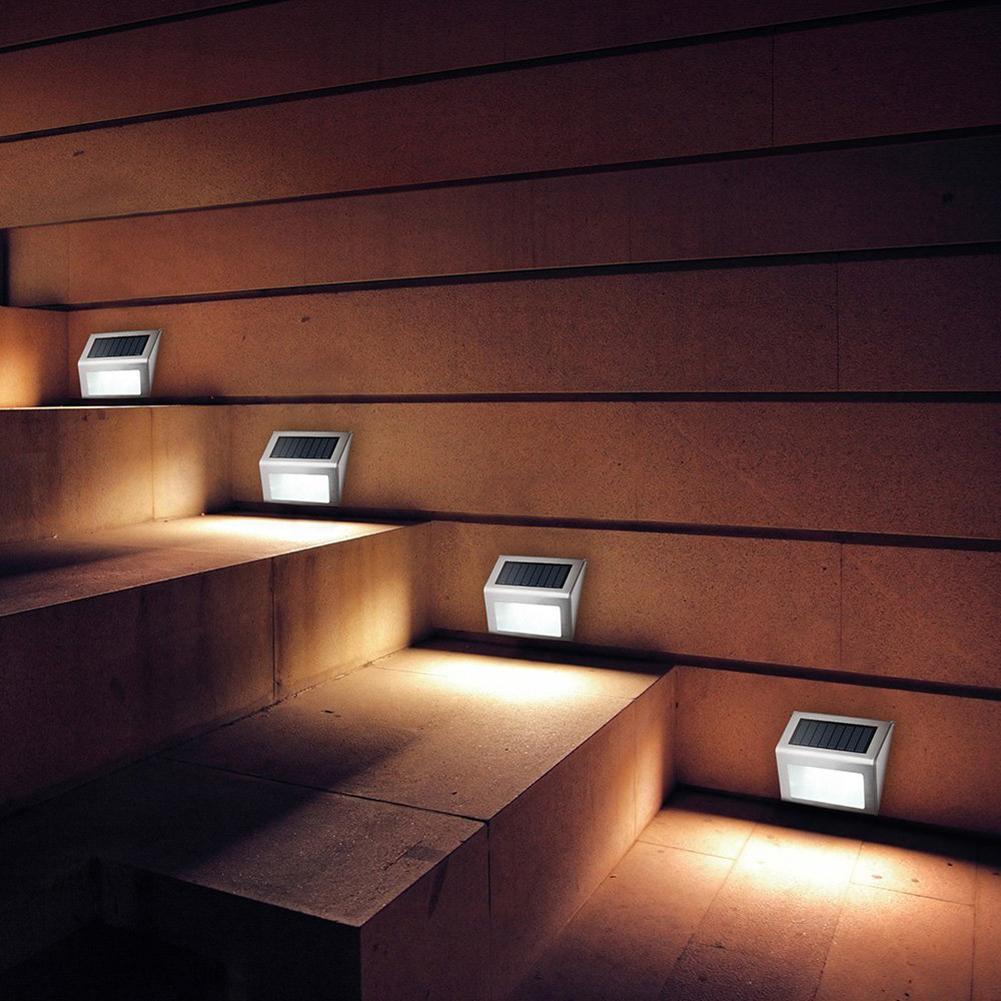 

Stainless Steel 3LED Solar Stair CourtPathway-Outdoor Solar Light, 501 Original