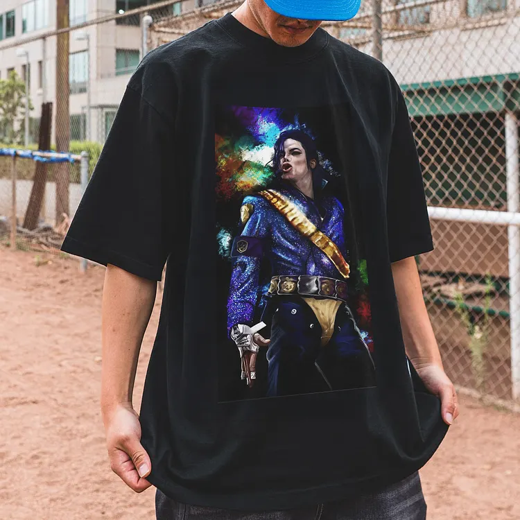 Cosmic Pop Star Printed Men's T-shirt