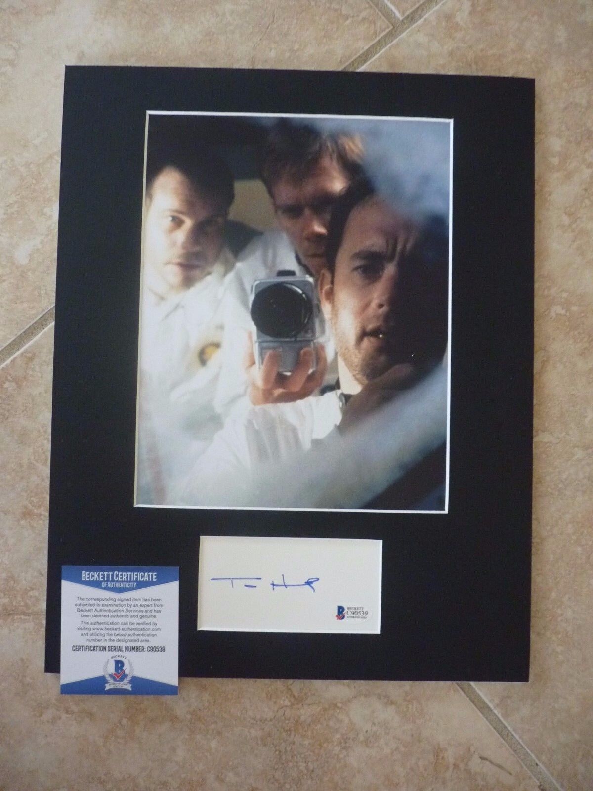 Tom Hanks Signed Autographed11 x14 Matted Photo Poster painting Display Apollo 13 BAS Certified