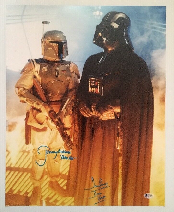 Dave David Prowse Jeremy Bulloch Signed Vader 16x20 Photo Poster painting Star Wars BECKETT COA2