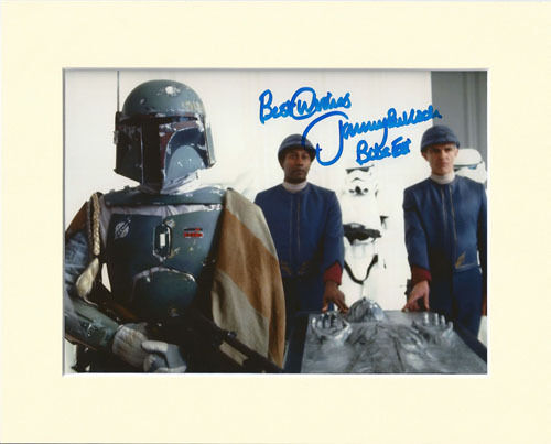 JEREMY BULLOCH BOBA FETT STAR WARS MANDALORIAN PP MOUNT SIGNED AUTOGRAPH Photo Poster painting