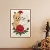 Diamond Painting-DIY Special Shaped Drill Pearl Painting Loving Puppy(30x40cm)