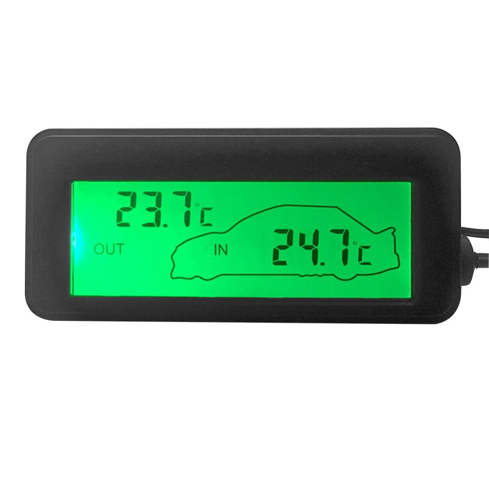 

DC12V Digital Car Thermometer Mini LCD Backlight Vehicle Temperature Meter, Blue, 501 Original