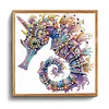 Purple Crystal Twin Seahorses Special Shaped 5D DIY Partial Drill Diamond Painting Kits for Adults Beginners Home Decor Diamonds Dots Gem Art Kits Diamond Art Kit 11.81 X11.81inch