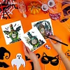 (US Only)6PCS DIY Halloween Designs Diamond Art Greeting Cards for Halloween and Holidays
