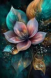 Luxury AB Velvet Diamond Painting Kit - Flowers