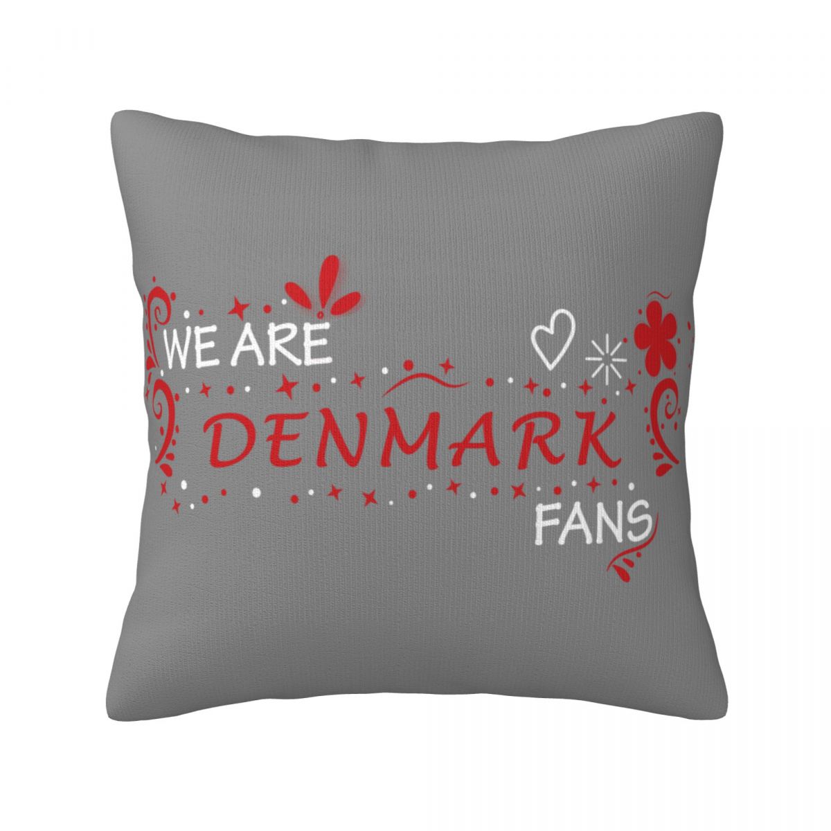 We Are Denmark Fans Throw Pillow Covers 18x18