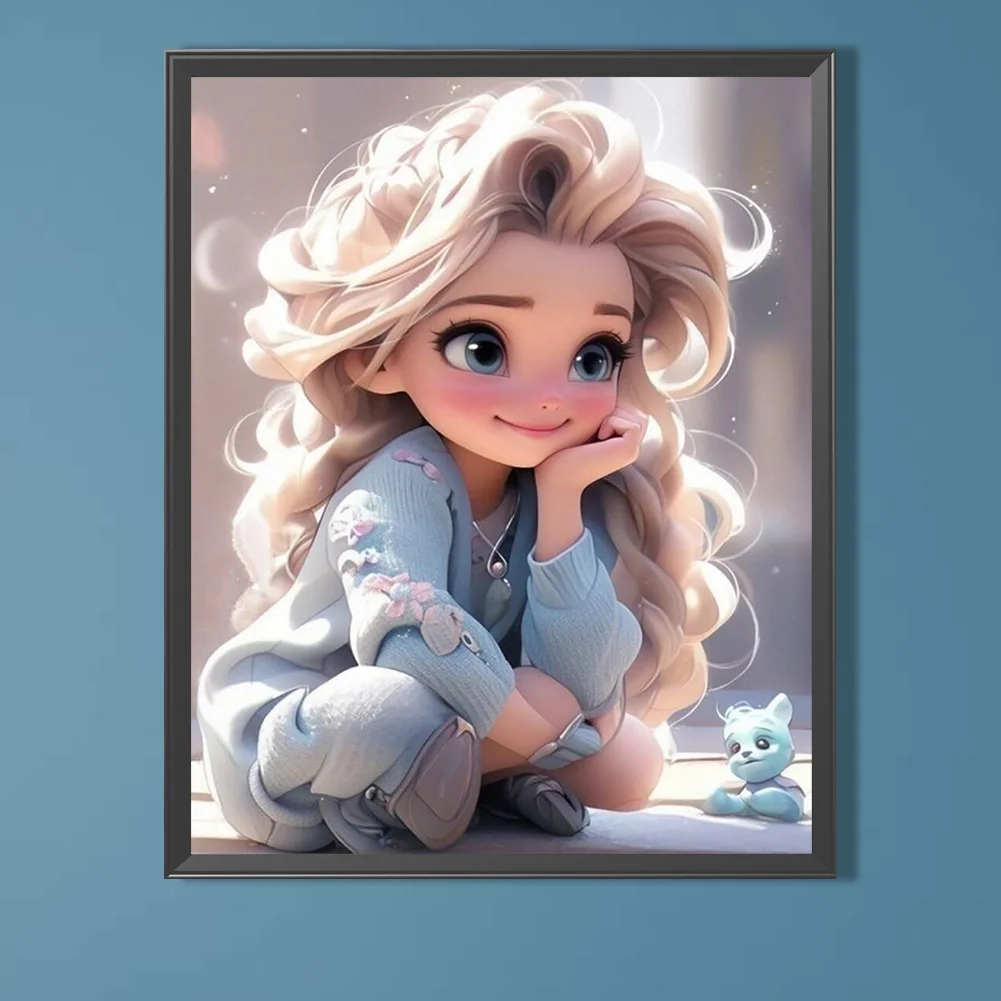 Diamond Painting - Full Round Drill - Girl(Canvas|40*50cm)