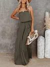 Simple Empire Off-The-Shoulder Maxi Dress