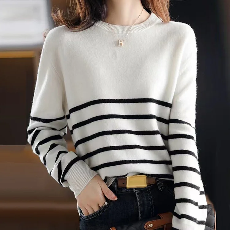 Shift Casual Knitted Long Sleeve Shirts & Tops QueenFunky