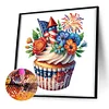 Independence Day Cake - Crystal Rhinestone Diamond Painting