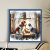 Dog Cat-11CT Stamped Cross Stitch 40*40cm/15.75*15.75in tapestrymarket