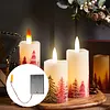 2Pcs 3 3V-5V Flame Lamp Circuit Board with Battery Box Flame Lamp Wick
