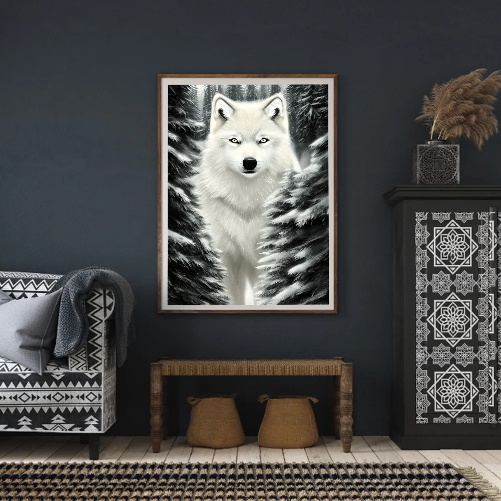 Diamond Painting - Full Round Drill - Wolf(30*40cm)