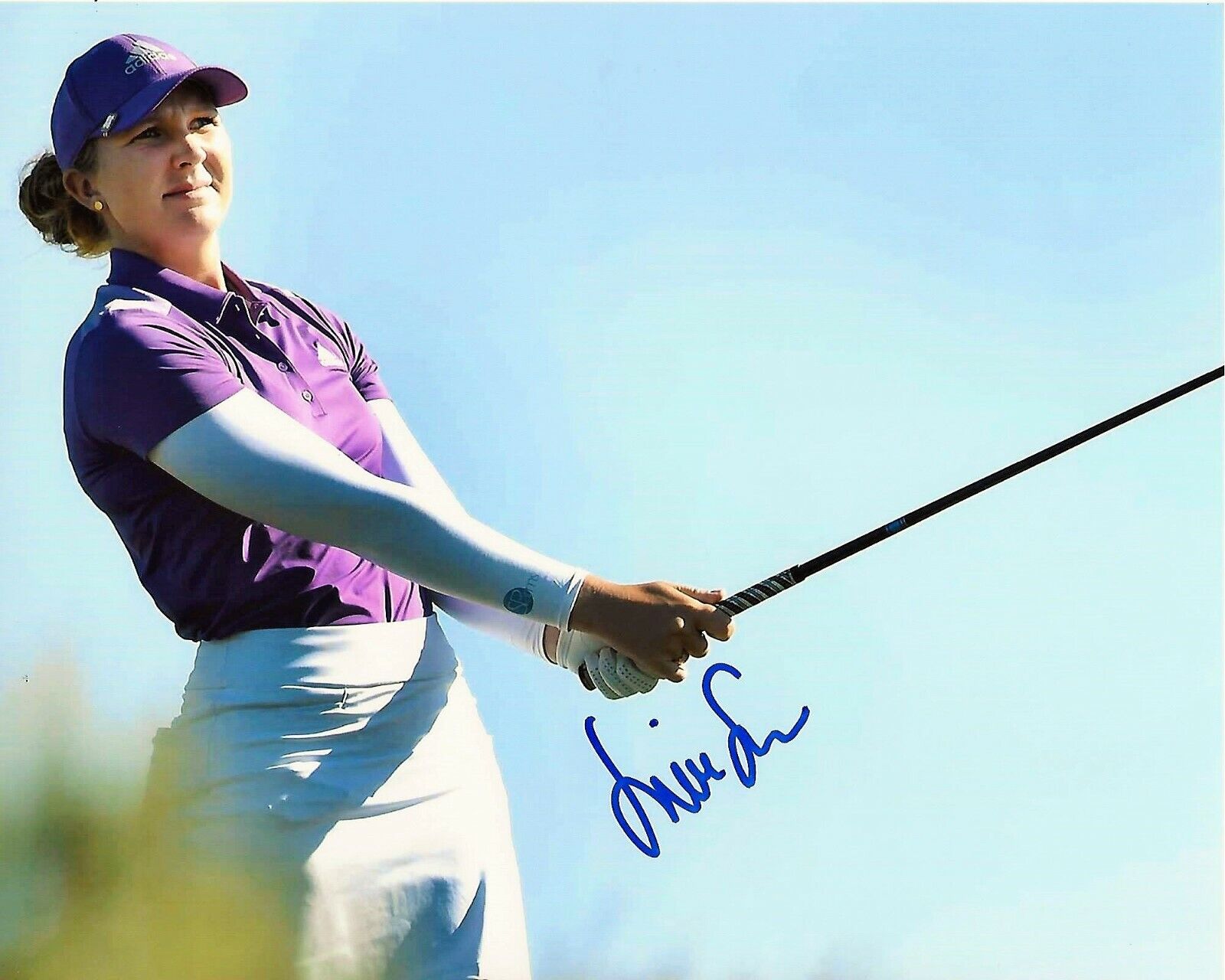 LPGA GOLFER LINNEA STROM SIGNED 8x10 Photo Poster painting A w/COA WOMEN'S GOLF PROOF SWEDEN