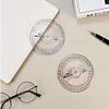 All Circular 10cm 360 Degree Pointer Protractor Ruler Angle Finder Random