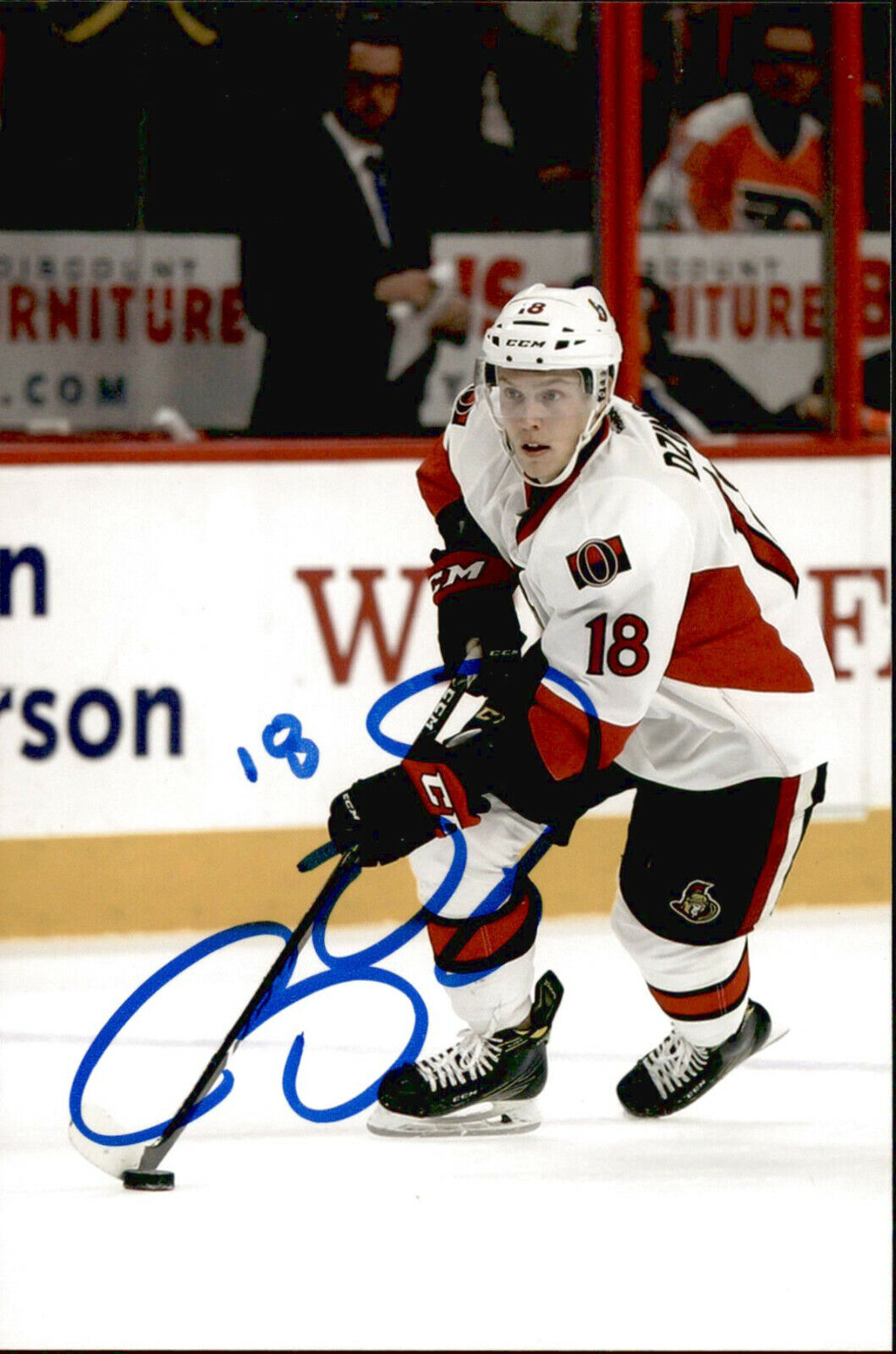 Ryan Dzingel SIGNED autographed 4x6 Photo Poster painting OTTAWA SENATORS #6