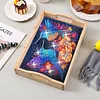 Wooden Hummingbird 5D Diamond Painting Tray Art Craft with Handle for Home Decor