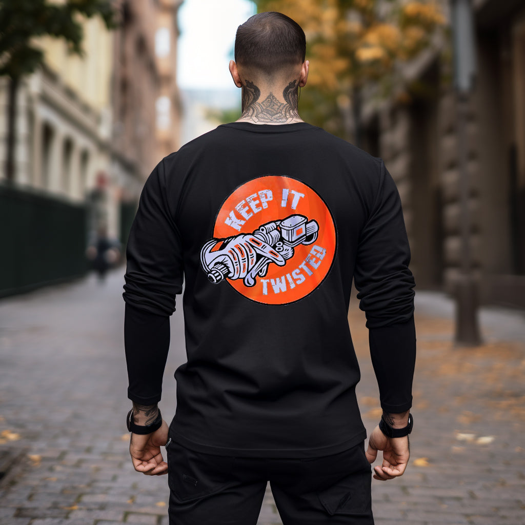KEEP IT TWISTED Motor Head Graphic Casual Print Longsleeves Shirt