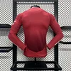 2024-2025 Long Sleeve Player Version Manchester United Home Football Shirt 1:1 Thai Quality