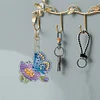 6Pcs papillon double face - 5d bricolage artisanat porte-cl&eacute;s