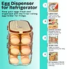 Multi Layer Drawer Style Egg Storage Box Automatic Rolling Stackable Egg Dispenser Kitchen Fresh Keeping Box Storage Artifact