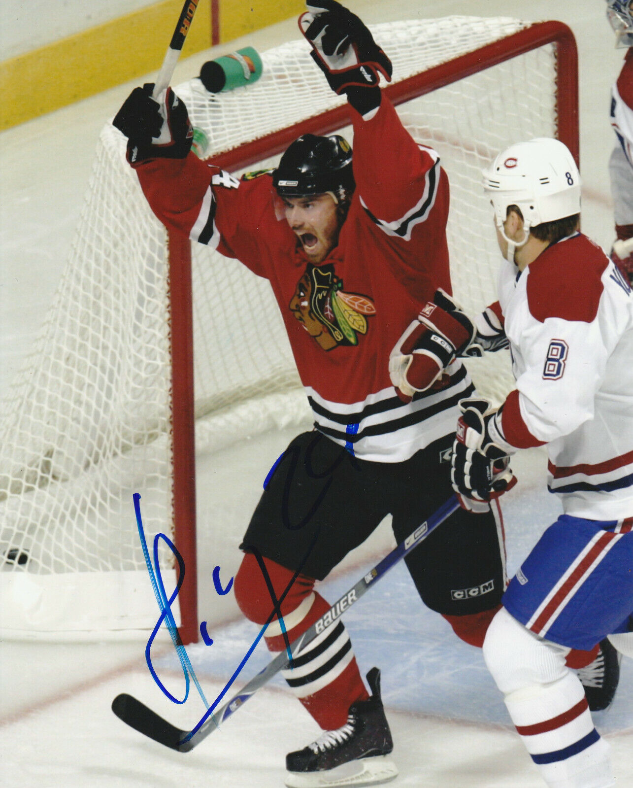 MARTIN HAVLAT SIGNED CHICAGO BLACKHAWKS 8x10 Photo Poster painting #1 Autograph