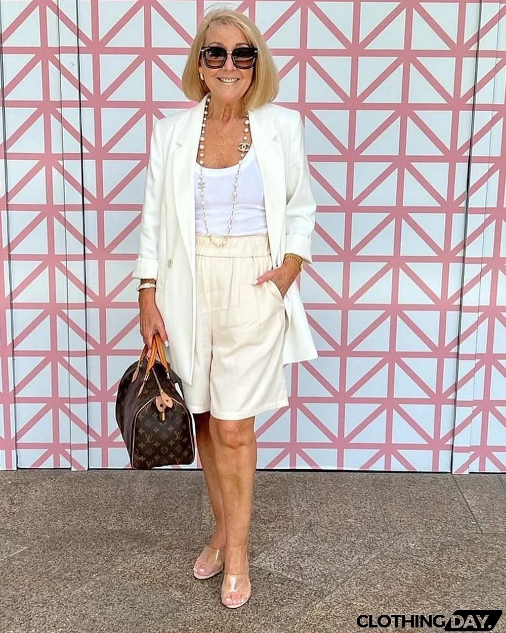 Casual Long Sleeve Coat and Shorts Two-piece Set