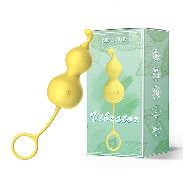 Gourd Heating G-spot Vibrator Anal Plug Vaginal Balls Kegel Exerciser For Adult