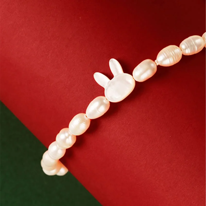 Natural Pearl Cute Rabbit Sincerity Bracelet