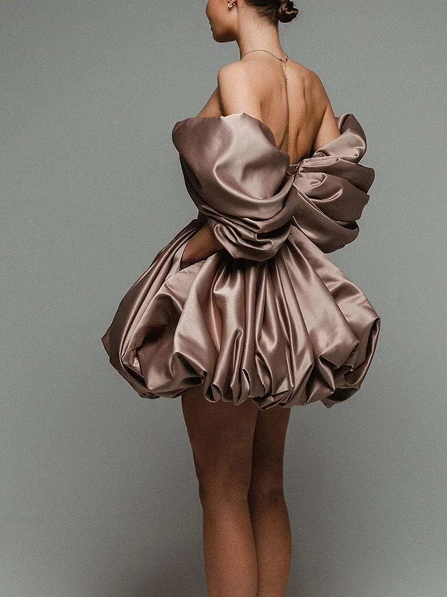 Elegant Off Shoulder Mini Dress