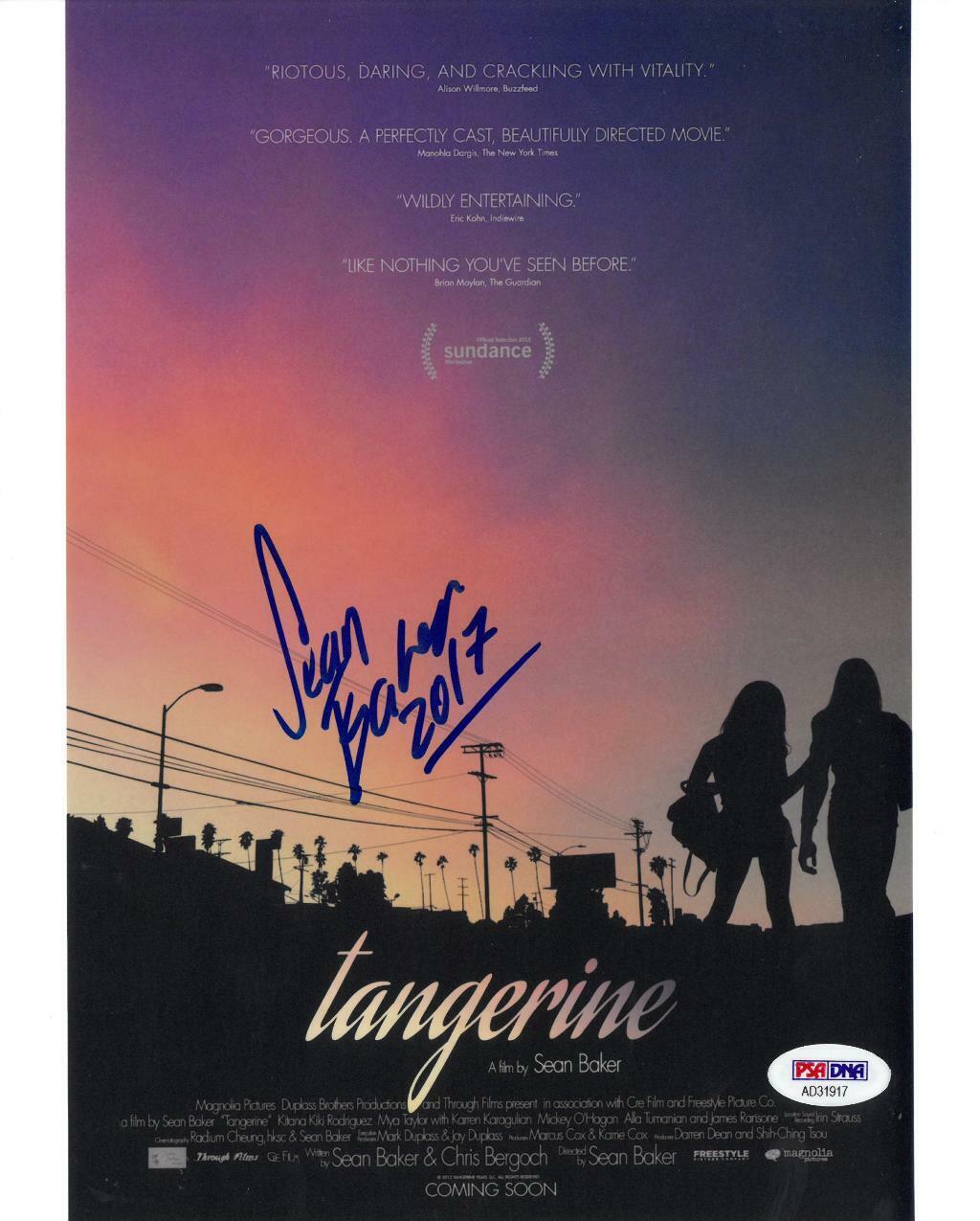 Sean Baker Signed Tangerine Authentic Autographed 8x10 Photo Poster painting PSA/DNA #AD31917