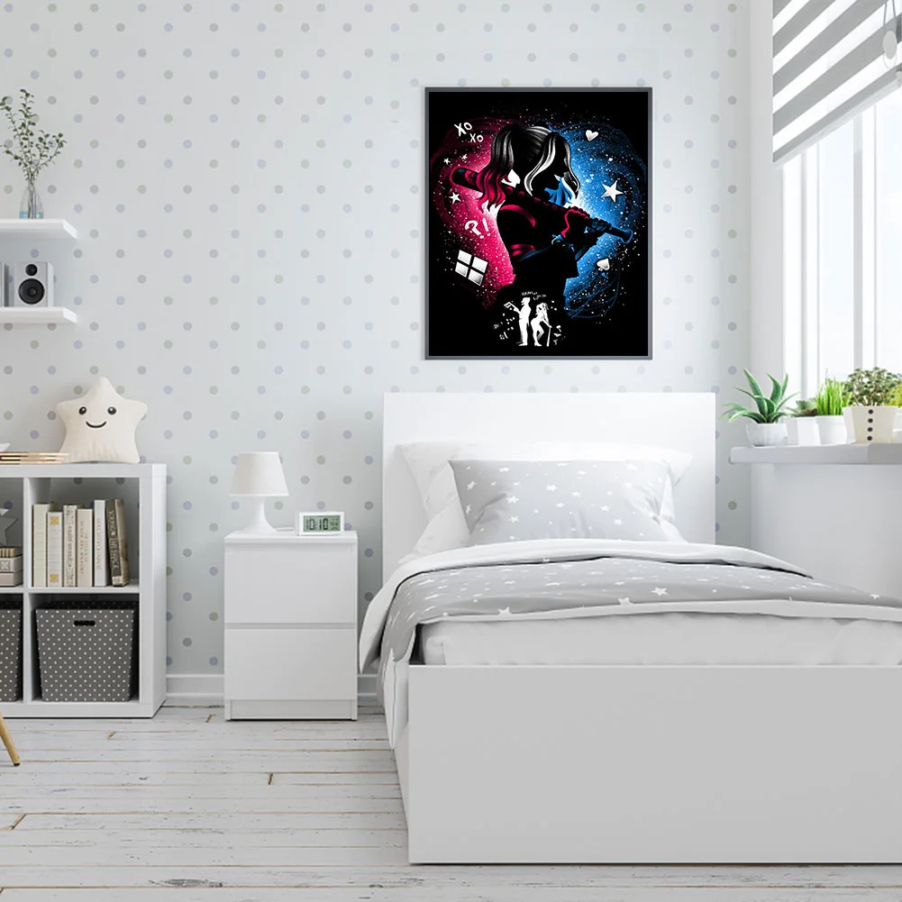 Diamond Painting - Full Round Drill - Marvel Series Silhouettes(30*40cm)