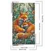 Diamond Painting-DIY Full Round Drill Fox Family(70*40 CM)