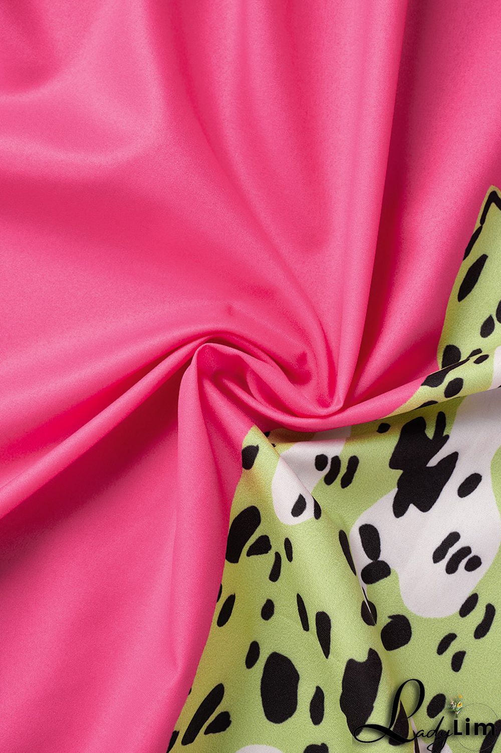 Rose Red Casual Street Print Patchwork Buckle Turndown Collar Tops